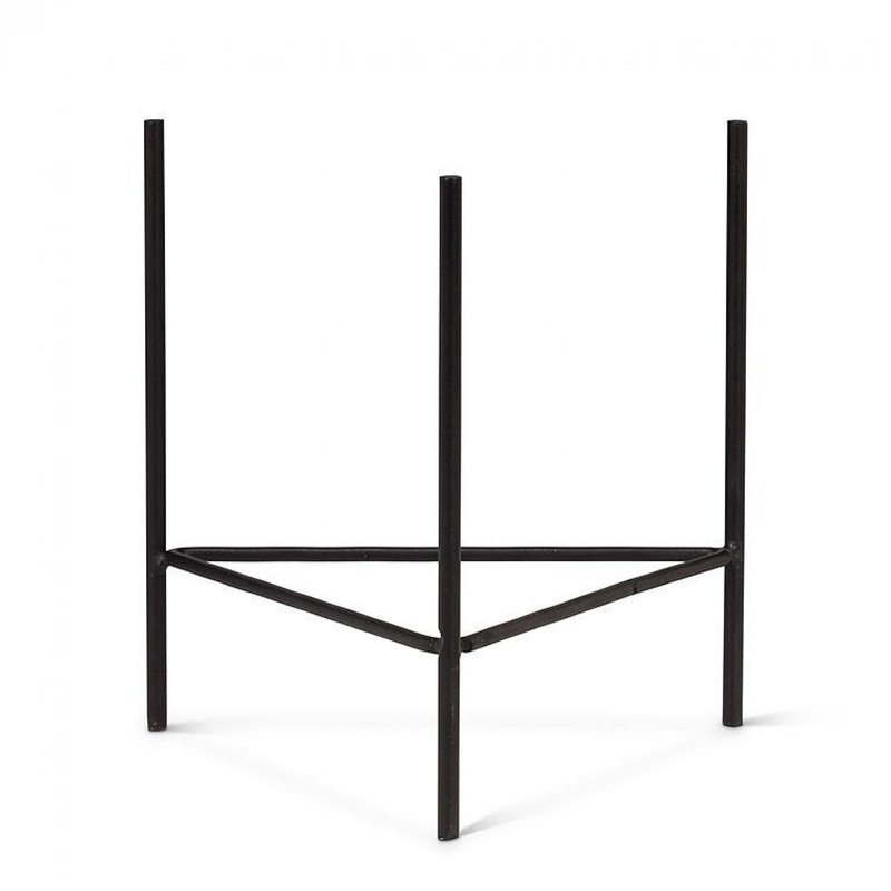 Support pour plante à trépied noir, H 6 po x l 6 po x P 6 po
