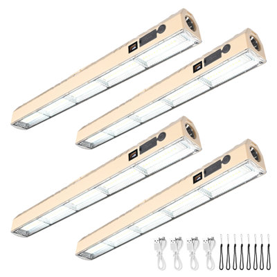 InstaHibit Rechargeable Magnetic Light LED 2400mAh Work Light with Hook 5 Modes Tent Light for Canopy Market Outdoor Event