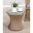 Acuna All-Weather 5 Pc Outdoor Set with 17"H Accent Table With Glass Top 2 Chairs 2 Ottomans