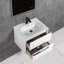 Meuble-lavabo flottant 24 po avec lavabo mural Brest Brest-2129111085