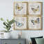 Carte postale papillon I - ensemble de 4 peintures sur toile encadrées-1094552947-1094552946