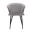 Chaise d'appoint rembourrée en velours Forseti-1459289188