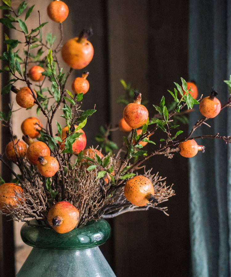 Pomegranate Stems, 3 Stems