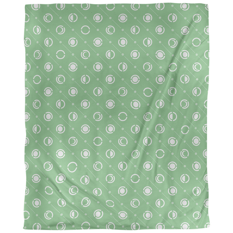 Tissu de phases lune, L 54 po x l 36 po, Coton peigné pima, Vert