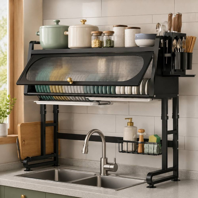 3 Tier Dish Rack (Black)