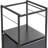 Multifunctional Mobile File Organizer with Hanging Files&Folders, Vertical Filing Cabinet for Home and Office, Matte Black