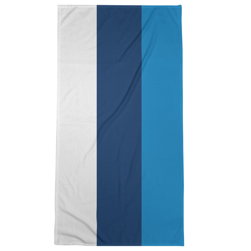 Beach Towel, Blue Shades Navy Mid