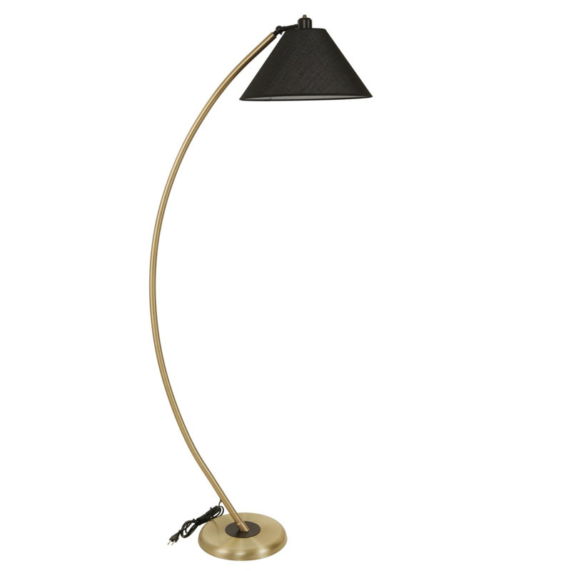 Lampe sur pied moderne réglable, structure en métal noir, hauteur 67,0 pouces | Peinture électrostatique séchée au four, douille E27 (40 W maximum) | Design scandinave élégant, parfait pour le salon, la chambre à coucher ou le bureau