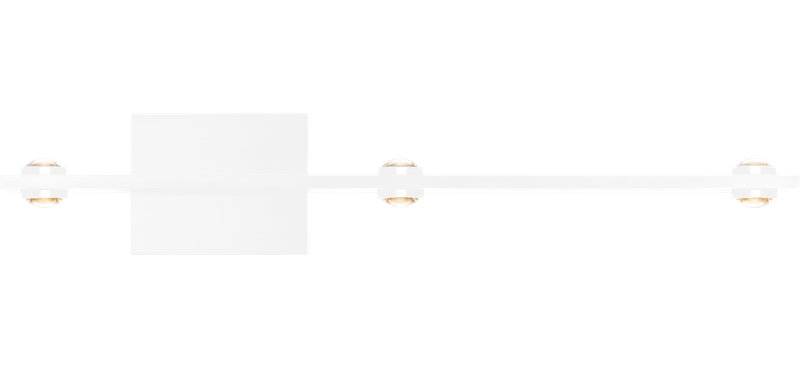 Jerad 2.43 pound Brushed Aluminum LED Wall Sconce, Blanc mat