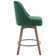 Swivel Upholstered Counter Stool with Solid Wood Frame