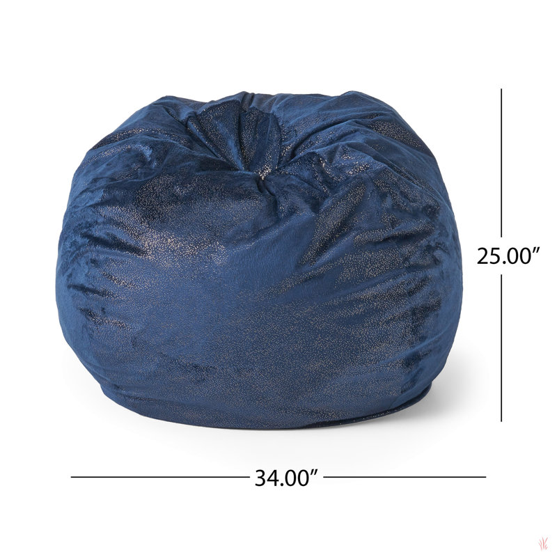 Fauteuil à billes rond 3 pi Sky bleu avec étincelles