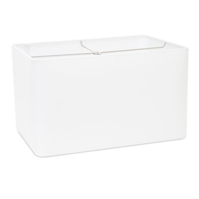18x12x10.5 Rectangle Shade White/White Lining