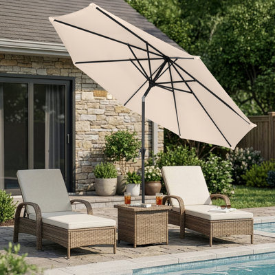 Pure Garden 10FT Outdoor Patio Umbrella