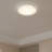 16 Inch White LED Crystal Ceiling Light Fixture, 24W Dimmable LED Modern Close to Ceiling Light, 3000K/4000K/5000K Adjustable Round Ceiling Chandelier for Bedroom, Hallway, ETL Listed