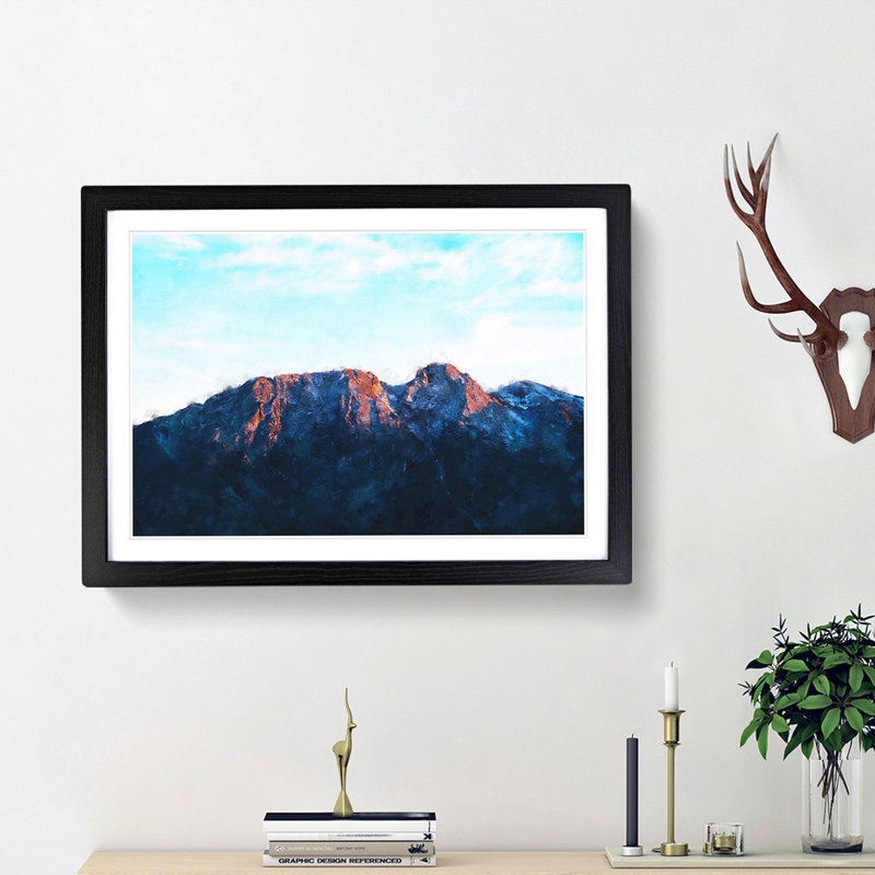 Mountain Peak in Zakopane Poland - Picture Frame Graphic Art Print, Black Framed, 62cm H x 87cm W x 2cm D