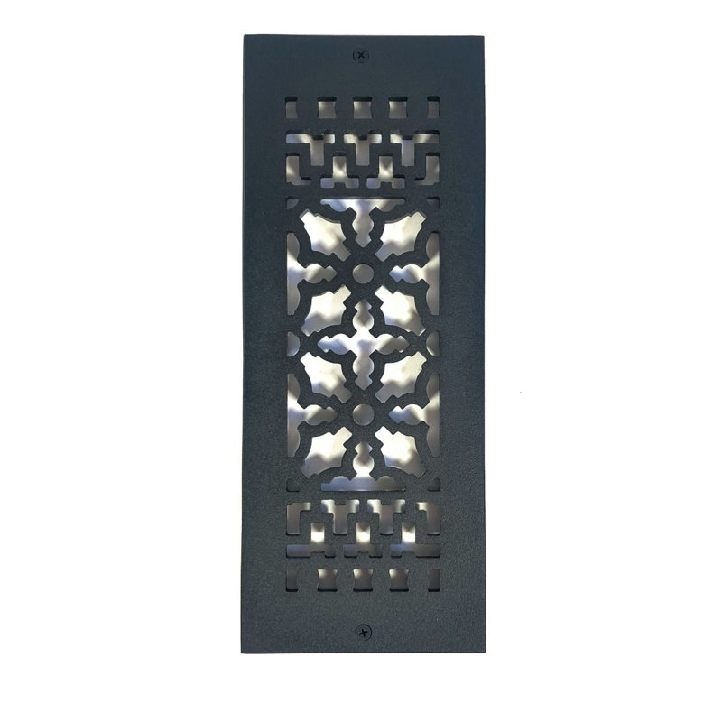 Grille 12 po x 4 po, Ouverture dans le mur (avec trous et vis)