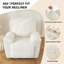 Housse pour fauteuil inclinable 4 pièces, housses pour fauteuil inclinable en peluche Jacquard