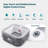 RELXTIME Square Portable Hot Tub 2-4 Person With Hot Tub Cover And Non-slip Seats, Outdoor Inflatable Blow Up Spa With 120 Bubble Jets, Built In Heater Pump, 2 Filter Cartridges