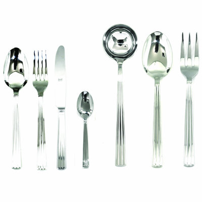 Sole Flatware Set - 51 Pieces - Stainless Steel