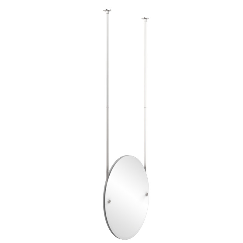 Gober Metal Wall Mirror, Polished Chrome