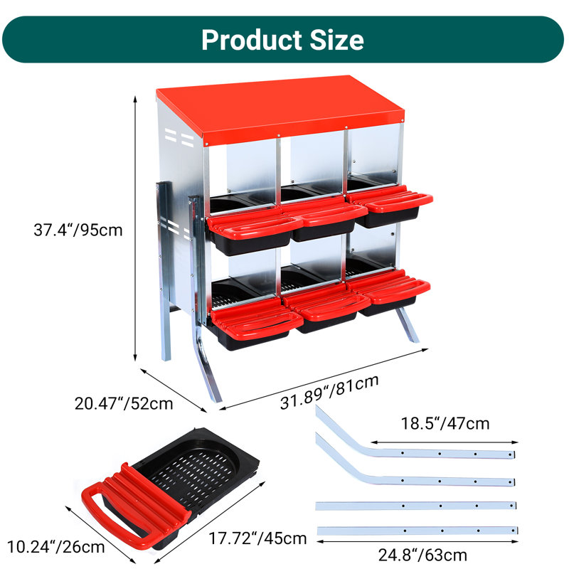 Nesting Boxes, Red