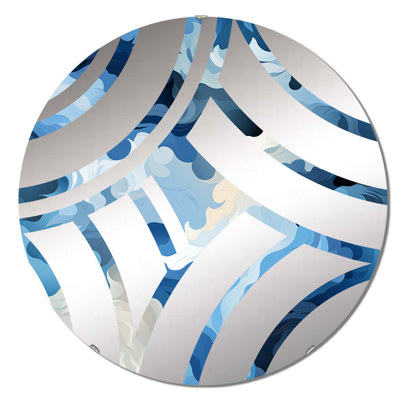 Miroir décoratif Coastal Concealment Flow, 23,6 po x 23,6 po