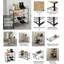 4 Tier Shoe Bench with Metal Frame, Freestanding Shoe Rack Organizer, Entryway Hallway Storage Shelf, 63x30x63cm