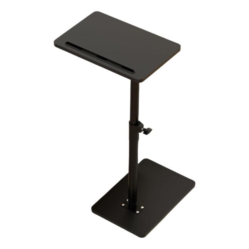 Table d'appoint avec canapé pour canapé et canapé - Extrémité pivotante à 360 ° à hauteur réglable pour les petits espaces, table d'appoint pour lit ou chaise avec emplacement pour téléphone et tablette (standard)