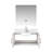 Bath Vanity With Faucet Set And LED Mirror
