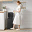 Poubelle carrée, poubelle à pédale en acier inoxydable anti-traces de doigts de 8 gallons / 30 l, couvercle à fermeture en douceur et seau amovible pour la cuisine, le bureau et la maison (noir)-121862406