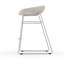 Palm Upholstered Backless Stool with Metal Frame-21155472-44643236