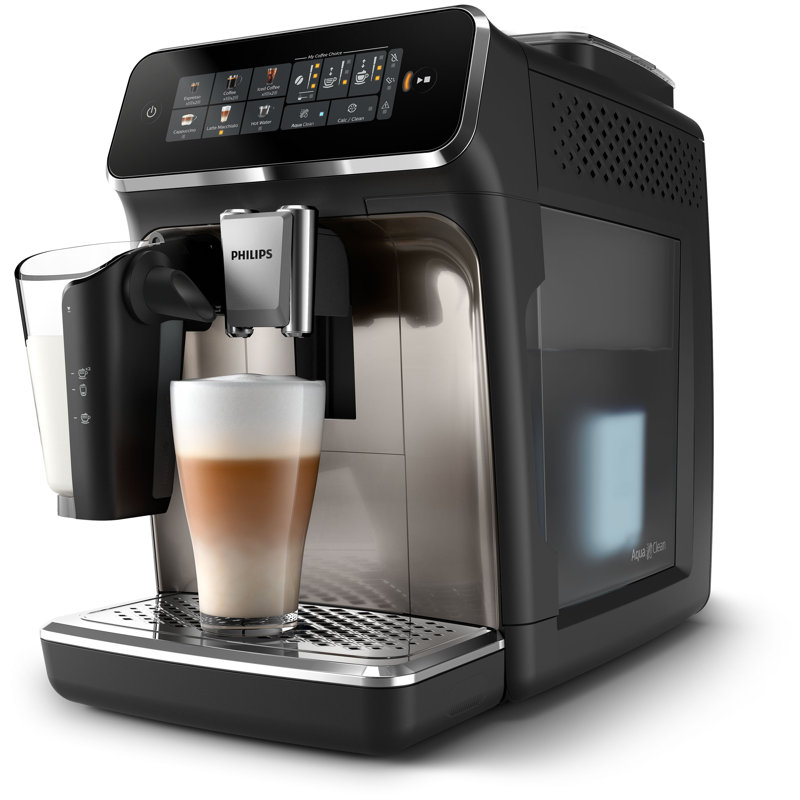 Philips 3300 Automatic Espresso and Coffee Machine with LatteGo Milk Frother
