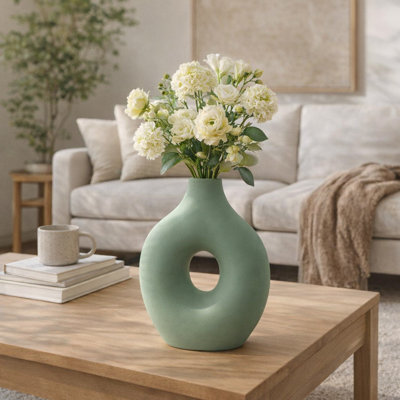 Vase de table décoratif en terre cuite pour décoration intérieure