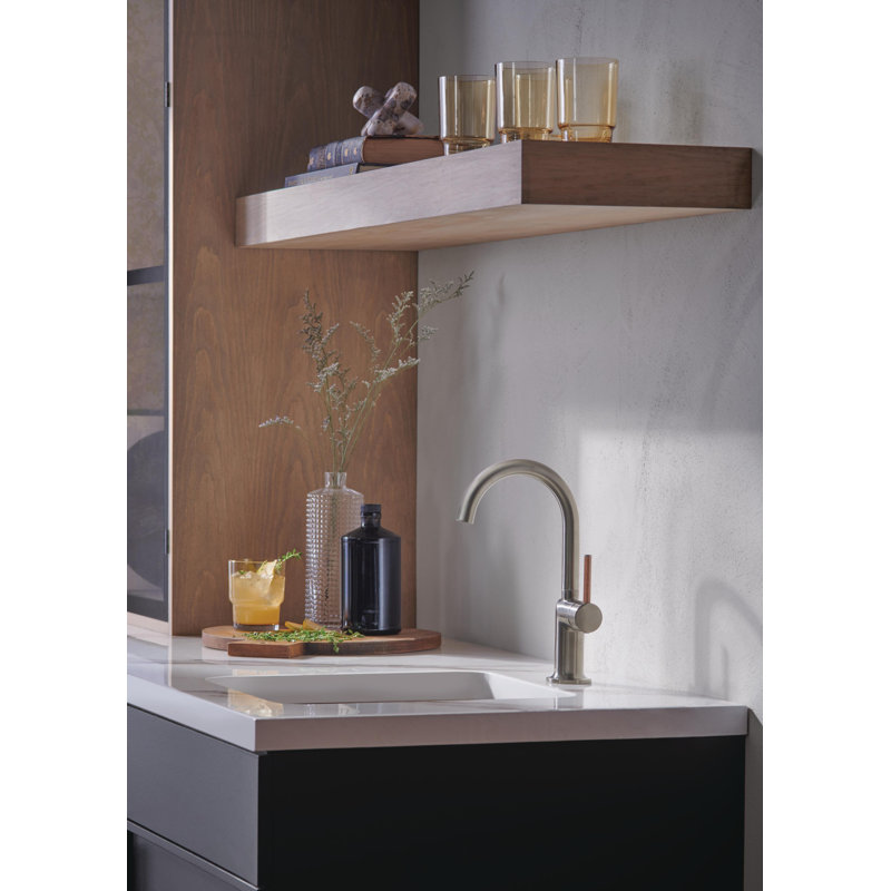 Odin® Bar Faucet with Arc Spout, Lever Handle, Polished Gold