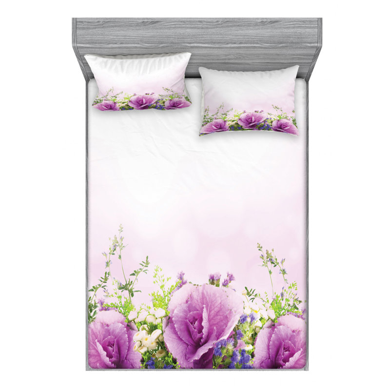 Microfiber Sheet Set, Full Sheet Set with Fitted Sheet