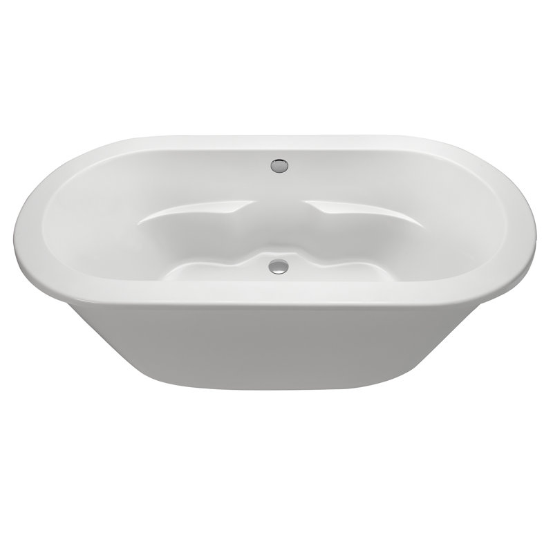 MTI Solutions 71.75" Freestanding Air Bathtub, White