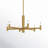 Ilene 6 - Light Aluminium and Steel Dimmable Chandelier-1034065545