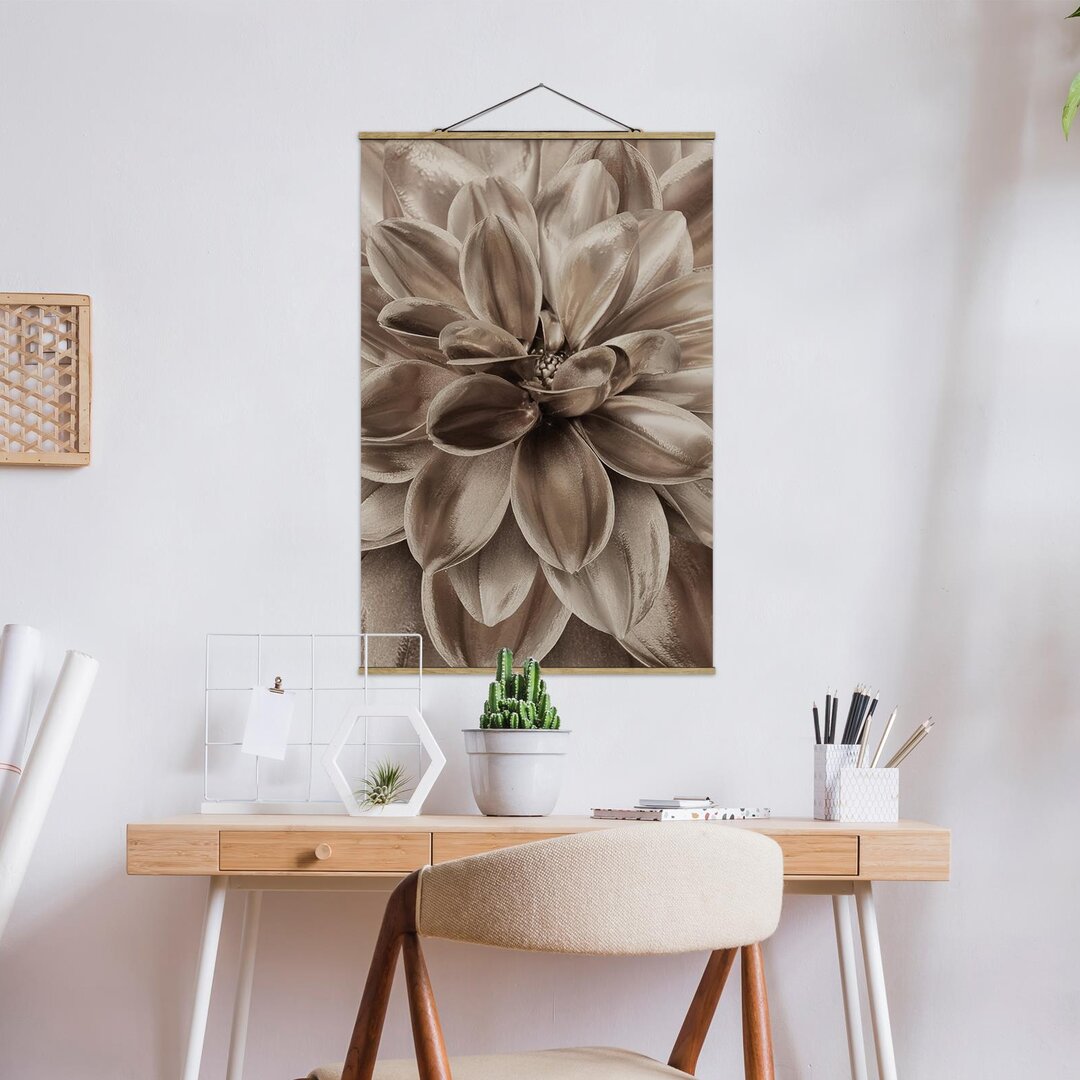 Stoffbild Bronze Dahlia Dream