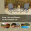 Ambika 2 - Person Patio Dining Set with Square Table , Cushions Included