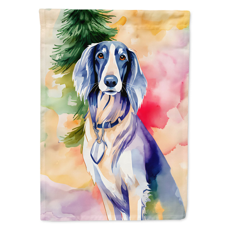  polyester recto verso Noël, H 40 po x l 28 po