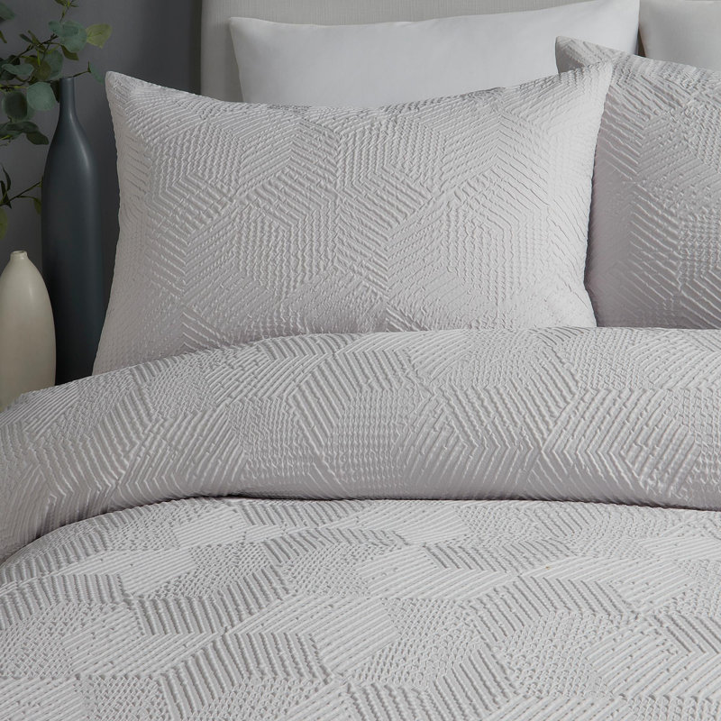 Polyester Geometric Duvet Cover Set with Pillowcases, Single Duvet Cover + 1 Standard Pillowcase