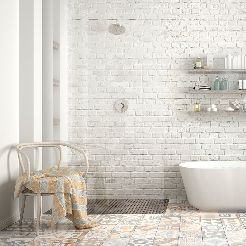 Croma Shower Faucet with Rough-in Valve, Brushed Nickel