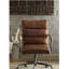 Chaise de bureau pivotante rétro avec base 5 étoiles Retro Brown