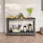 Rectangular Outdoor All-Weather Console Table, Gray-110559035