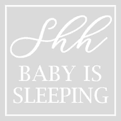 Shh bébé dort