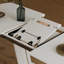 White Kitchen Table With U-Shaped Legs For Functionality Expandable Dining Resilient Durability