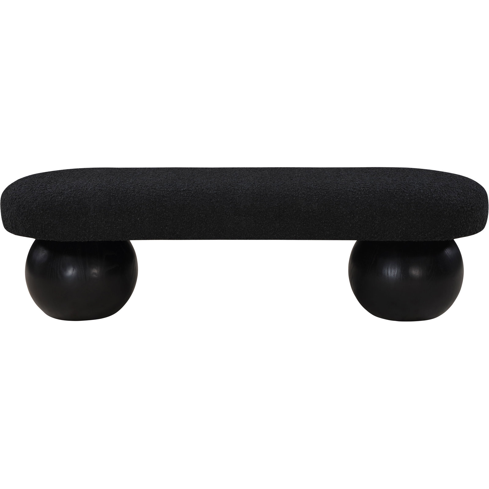 Bowie 60" Bedroom Bench, Black, Black