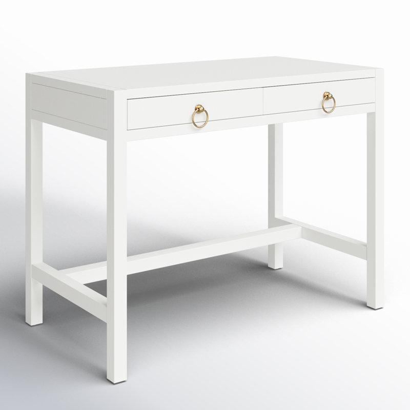 Elin Solid Wood Desk, White