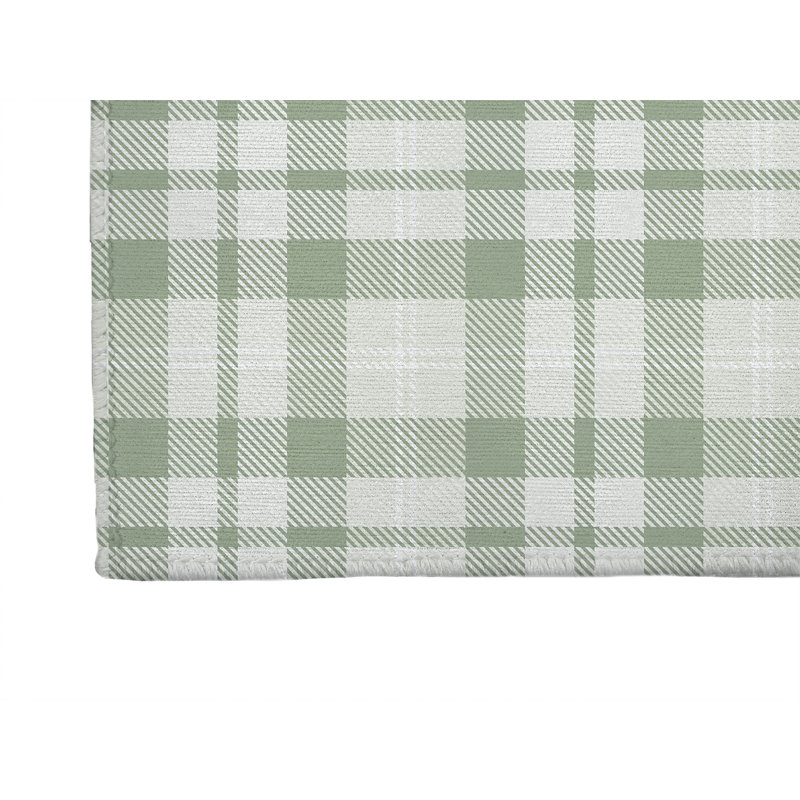 Tapis d'extérieur antidérapant Gen Plaid, Rectangle 4pi x 6 pi