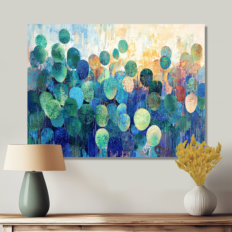 «Minimal Cactus Composition II - Floral Cactus», reproduction sur toile, H 12 po x l 20 po, Toile tendue, Ne s’applique pas